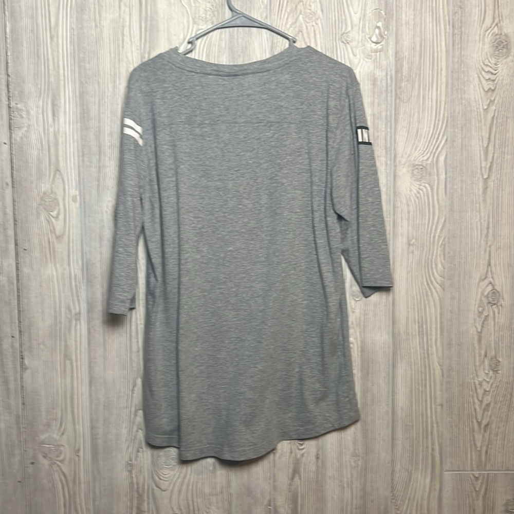 PINK Victoria's Secret Heather Gray 3/4 Sleeve Size Large - Picture 5 of 5